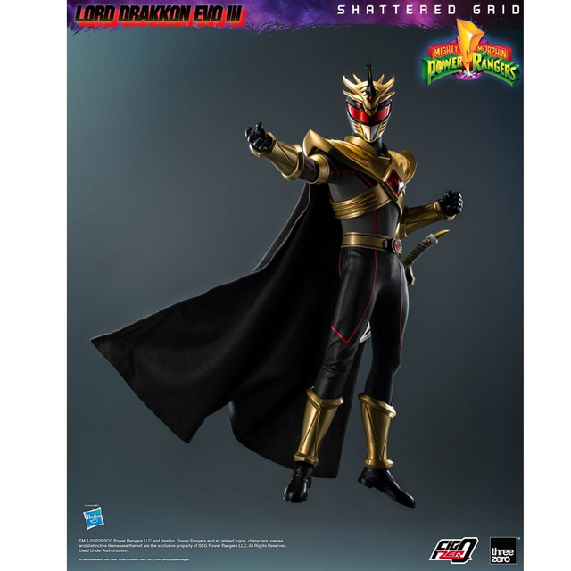 Mighty Morphin Power Rangers Shattered Grid FigZero 1/6 Lord Drakkon Evo III 30cm