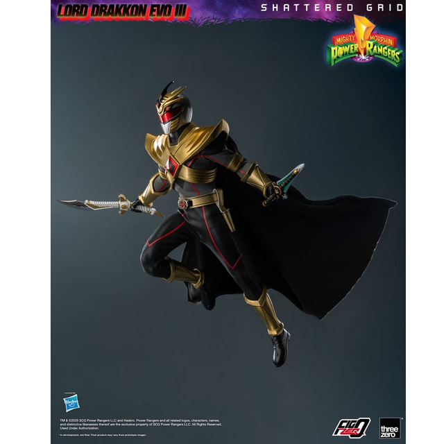 Mighty Morphin Power Rangers Shattered Grid FigZero 1/6 Lord Drakkon Evo III 30cm