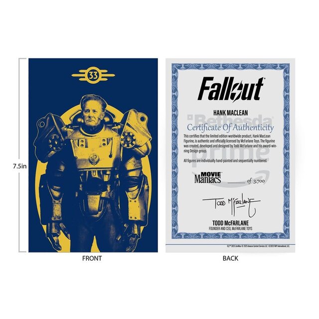 Movie Maniacs Fallout Hank Maclean (Season 2) (Red Platinum Edition) Statue 17cm Movie Maniacs Fallout Hank Maclean (Season 2) (Red Platinum Edition) Statue 17cm