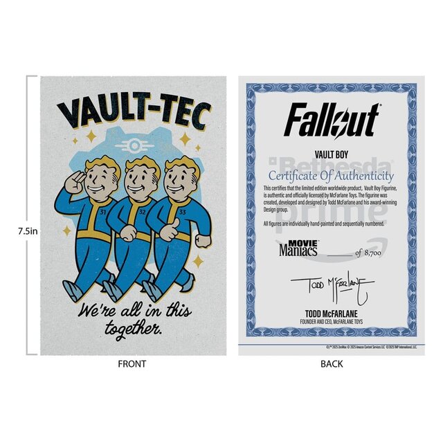 Movie Maniacs Fallout Vault Boy Version 1 Statue 15cm Movie Maniacs Fallout Vault Boy Version 1 Statue 15cm