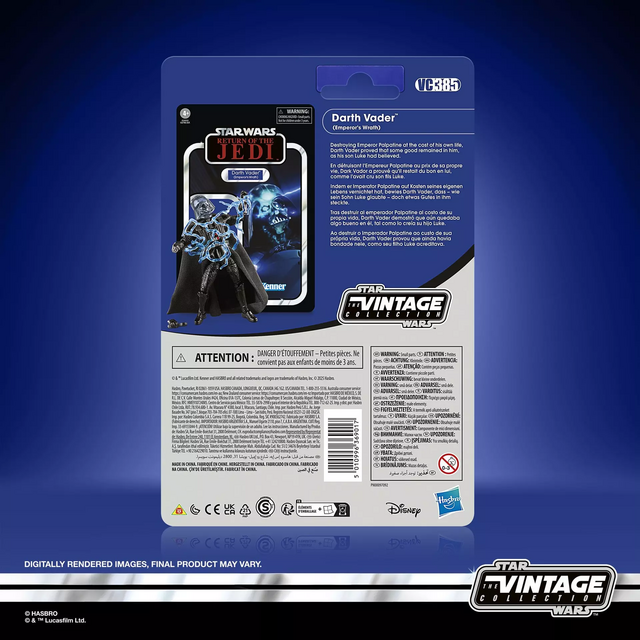 Star Wars Return of the Jedi Vintage Collection Darth Vader (Emperor’s Wrath) Action Figure 10cm Star Wars Return of the Jedi Vintage Collection Darth Vader (Emperor’s Wrath) Action Figure 10cm