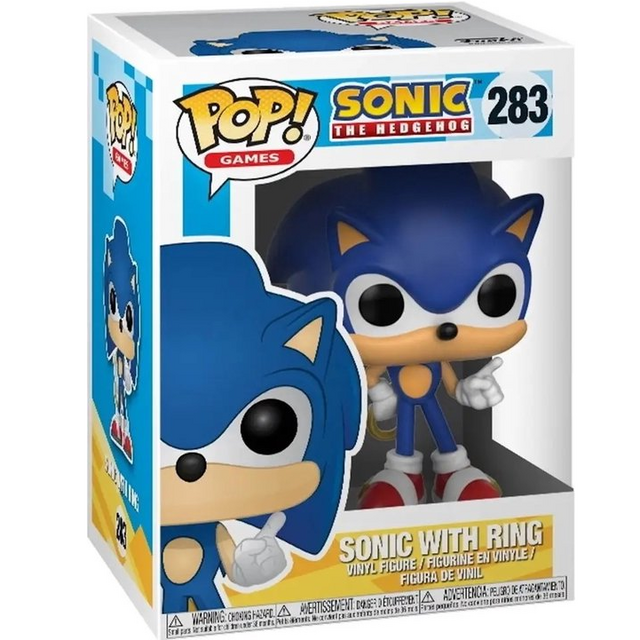 POP! Games Sonic the Hedgehog Sonic with Ring Vinyl Figure 10cm