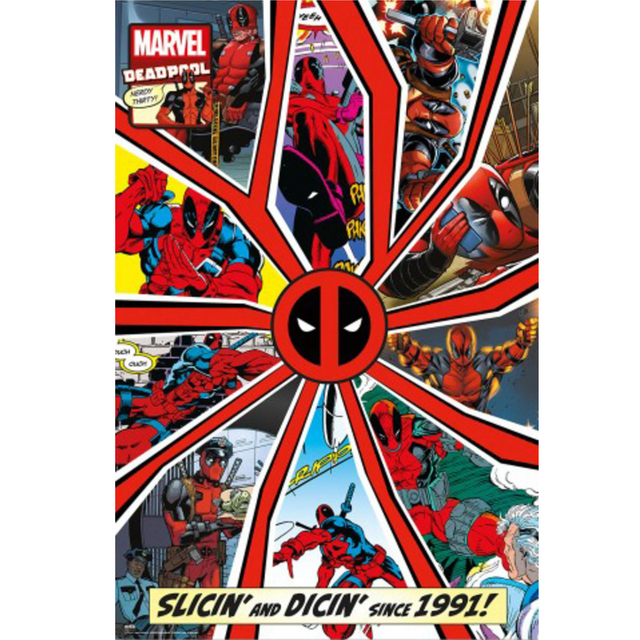 Deadpool Comic Cover 30 Years Poster 61 x 91,5cm