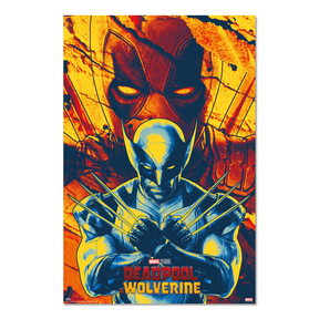 Deadpool & Wolverine Retro Poster