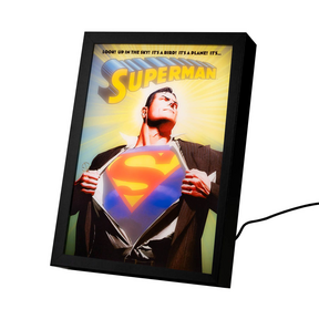 Superman Framed LED Print
