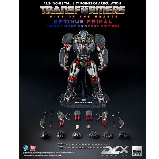 Transformers: Rise of the Beasts DLX Action Figure Optimus Primal (Beast Wars Universe Edition) 29cm