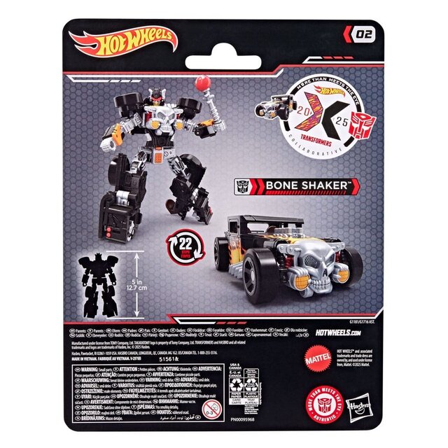 Hot Wheels x Transformers Bone Shaker Action Figure 12cm