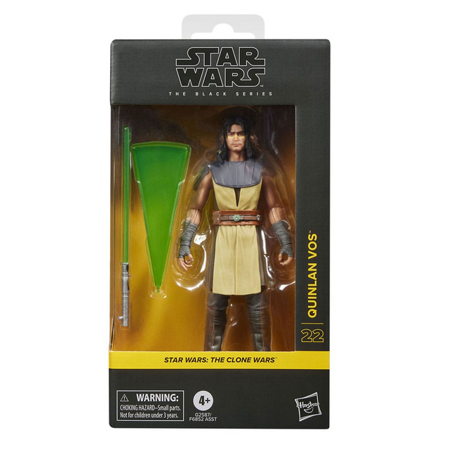 Star Wars The Clone Wars Black Series Quinlan Vos Action Figure 15cm