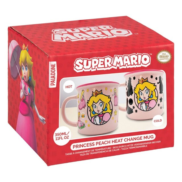 Super Mario Heat Change Mug Princess Peach 300ml