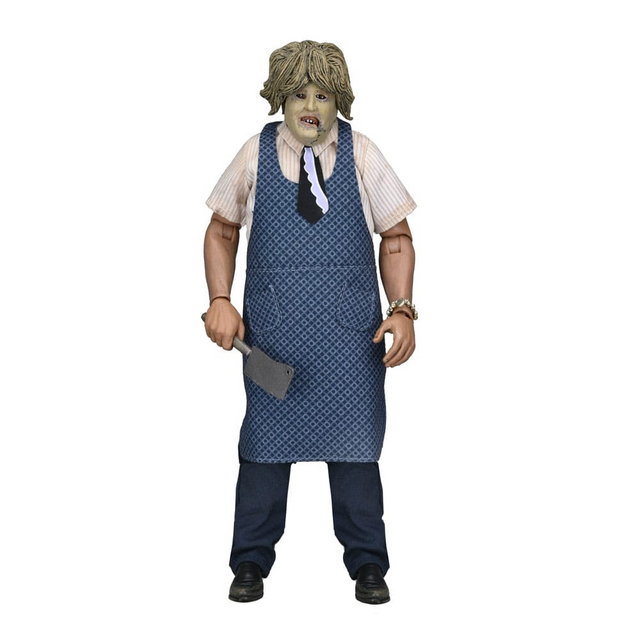 The Texas Chainsaw Massacre Leatherface with Old Lady Mask Clothed Action Figure 20cm