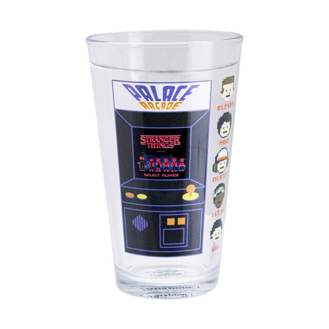 Stranger Things Drinking glass with thermo effect Arcade 400 ml