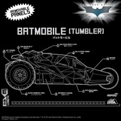 Batman 1989 Super Cyborg Vehicle Batmobile Tumbler (Full Color) 33 cm