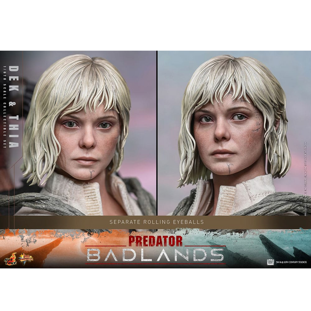 Predator Badlands Movie Masterpiece 1/6 Dek & Thia Action Figure 30cm
