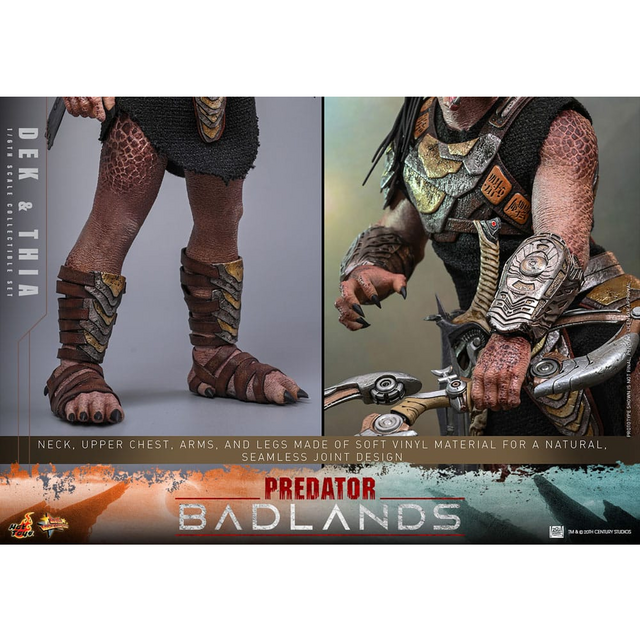 Predator Badlands Movie Masterpiece 1/6 Dek & Thia Action Figure 30cm
