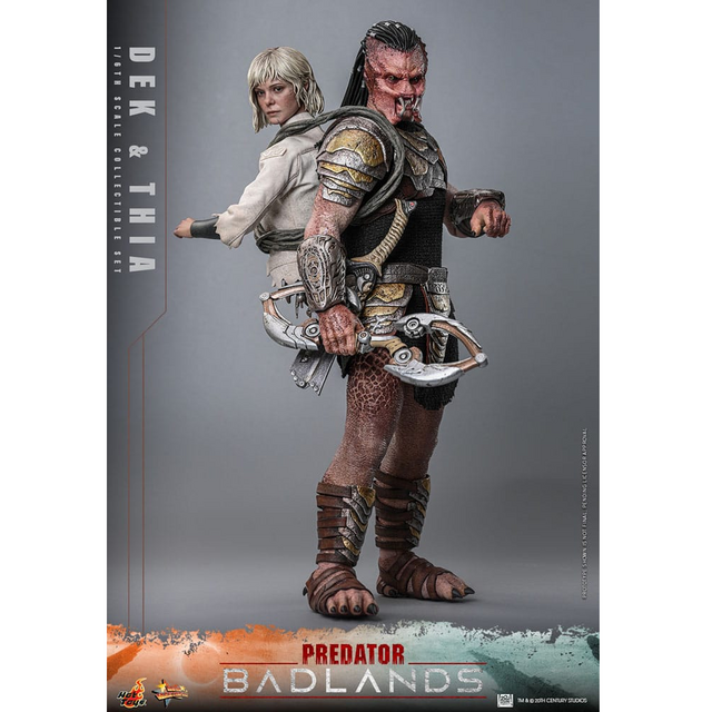 Predator Badlands Movie Masterpiece 1/6 Dek & Thia Action Figure 30cm