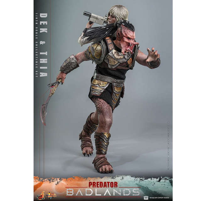 Predator Badlands Movie Masterpiece 1/6 Dek & Thia Action Figure 30cm