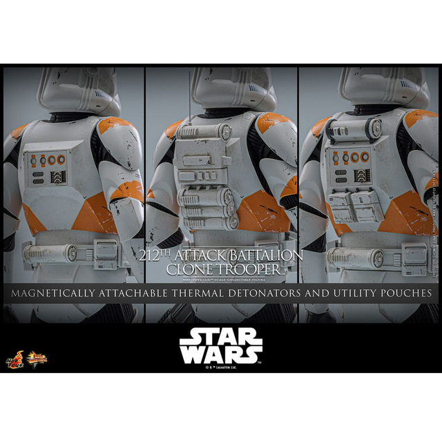 Star Wars The Clone Wars 212th Attack Battalion Clone Trooper Action Figure 30cm