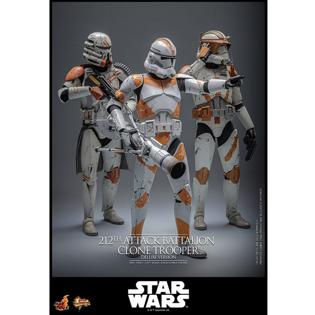 Star Wars The Clone Wars 212th Attack Battalion Clone Trooper (Deluxe Version) Action Figure 30cm