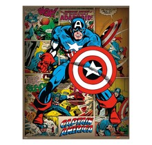 Marvel Comics Captain America Retro Poster 40 x 50 cm