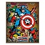 Pyramid International Marvel Comics Captain America Retro Poster 40 x 50 cm