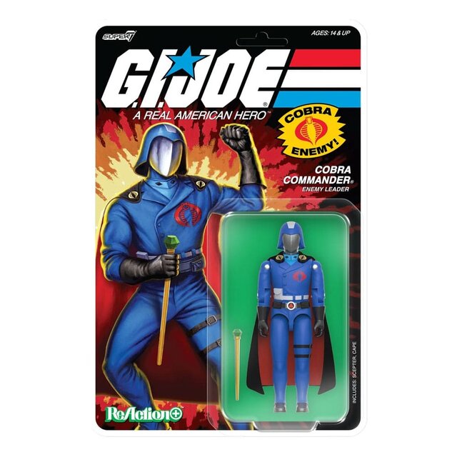 G.I. Joe (Movie) ReAction+ Cobra Commander Enemy Leader 10cm