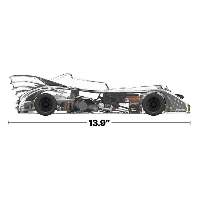 Super Cyborg Batman 1989 Batmobile (Clear) 35cm