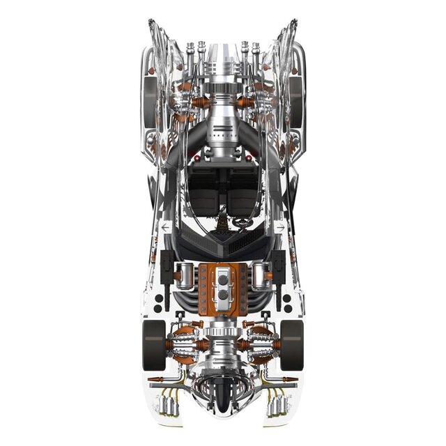 Super Cyborg Batman 1989 Batmobile (Clear) 35cm