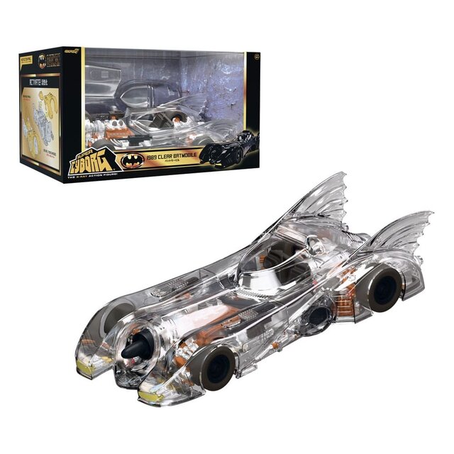 Super Cyborg Batman 1989 Batmobile (Clear) 35cm