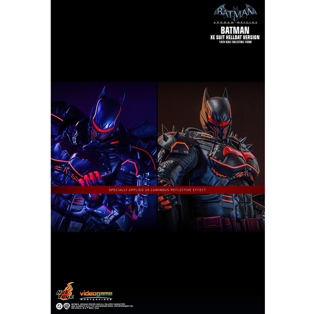 Batman Arkham Origins Videogame Masterpiece Action Figure 1/6 XE Suit Hellbat Version Hot Toys Exclusive 33cm