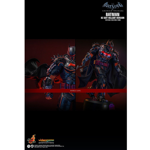 Batman Arkham Origins Videogame Masterpiece Action Figure 1/6 XE Suit Hellbat Version Hot Toys Exclusive 33cm