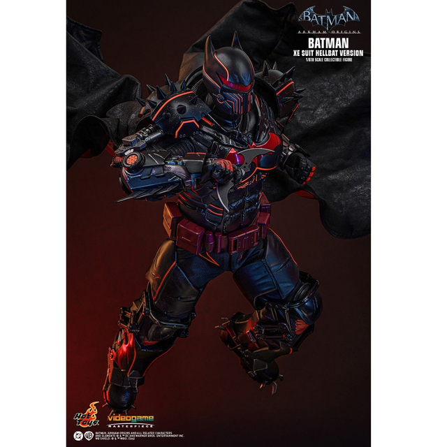 Batman Arkham Origins Videogame Masterpiece Action Figure 1/6 XE Suit Hellbat Version Hot Toys Exclusive 33cm