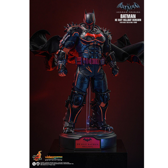 Batman Arkham Origins Videogame Masterpiece Action Figure 1/6 XE Suit Hellbat Version Hot Toys Exclusive 33cm
