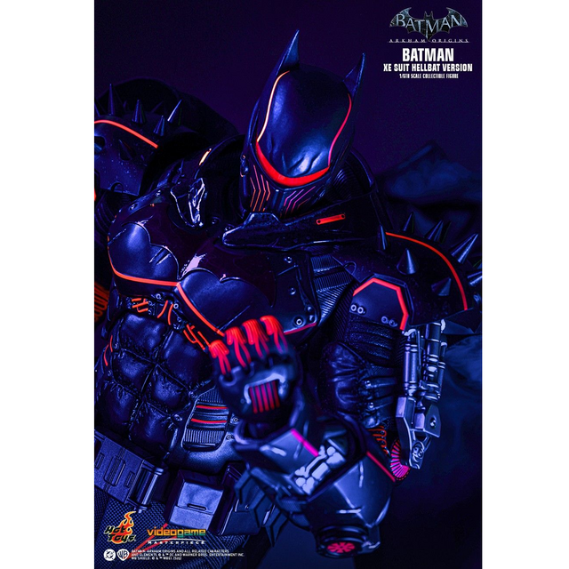 Batman Arkham Origins Videogame Masterpiece Action Figure 1/6 XE Suit Hellbat Version Hot Toys Exclusive 33cm
