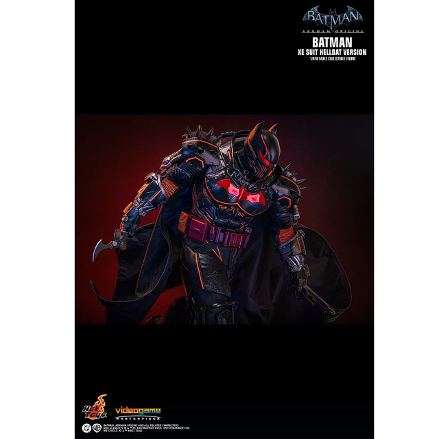 Batman Arkham Origins Videogame Masterpiece Action Figure 1/6 XE Suit Hellbat Version Hot Toys Exclusive 33cm