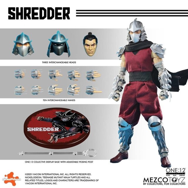 Teenage Mutant Ninja Turtles 1/12 Shredder Action Figure 17cm