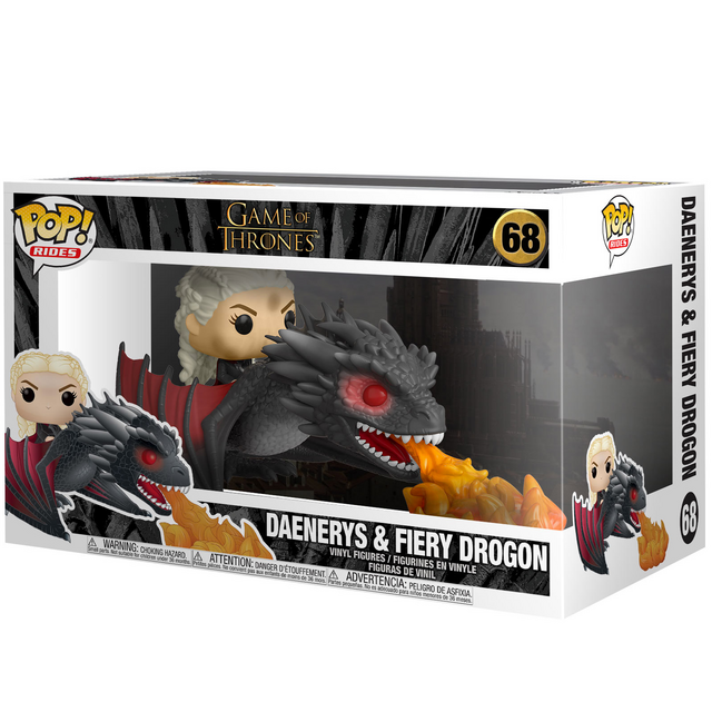 POP! Rides Game of Thrones Daenerys & Fiery Drogon Deluxe Vinyl Figure 18cm