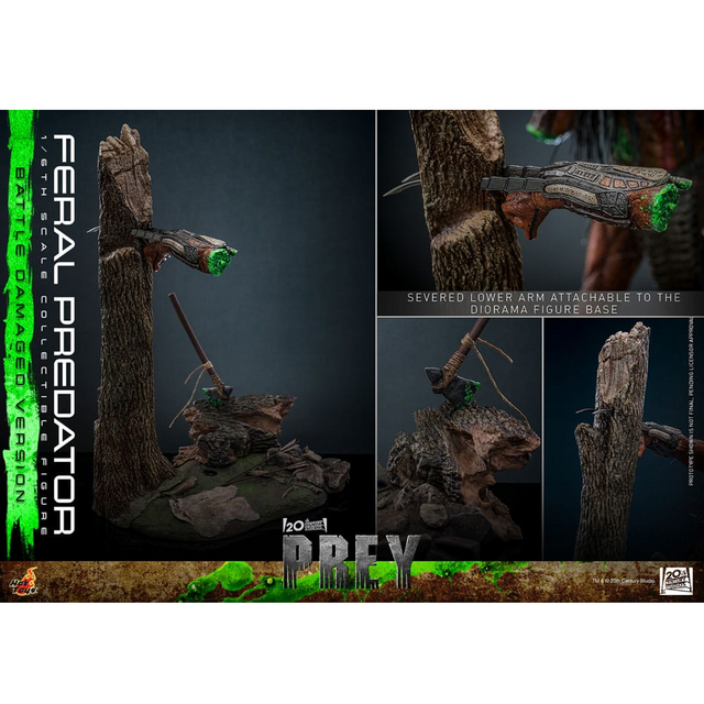 Prey Action Figure 1/6 Feral Predator (Battle Damaged Version) 37cm