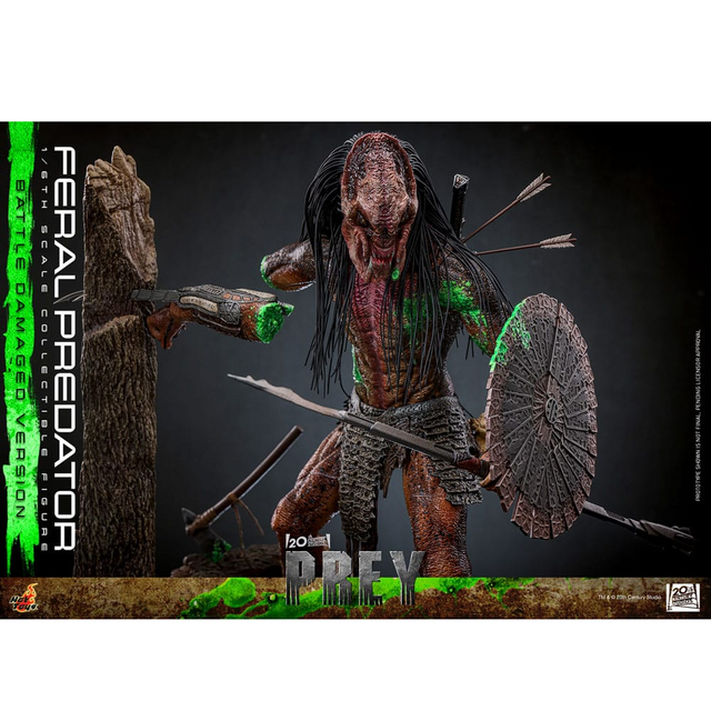 Prey Action Figure 1/6 Feral Predator (Battle Damaged Version) 37cm