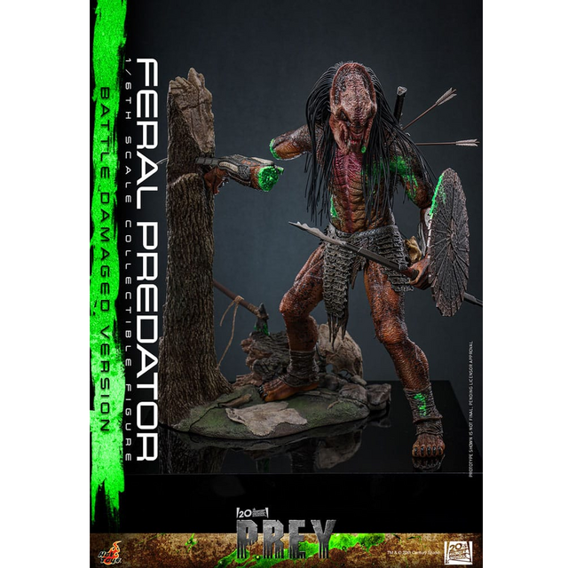 Prey Action Figure 1/6 Feral Predator (Battle Damaged Version) 37cm