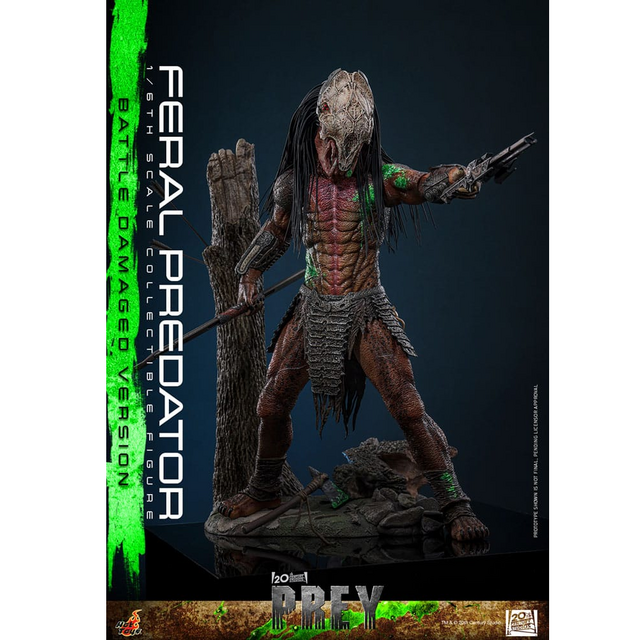Prey Action Figure 1/6 Feral Predator (Battle Damaged Version) 37cm