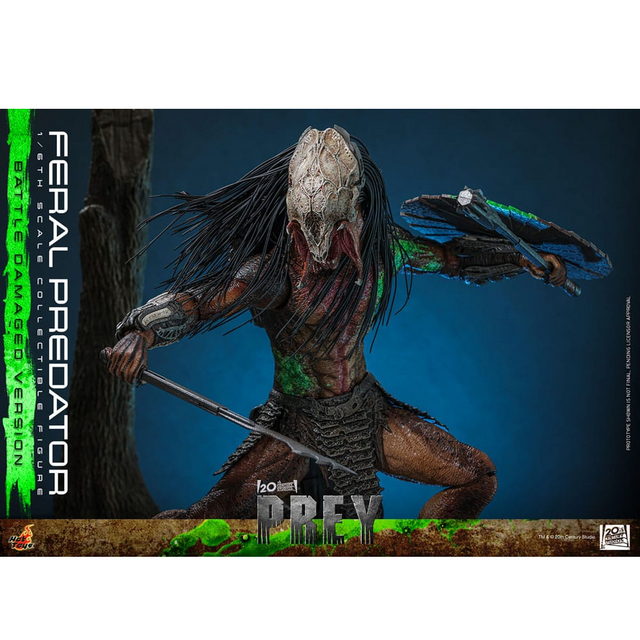 Prey Action Figure 1/6 Feral Predator (Battle Damaged Version) 37cm