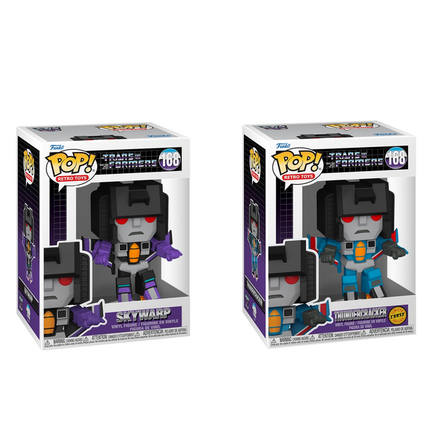 POP! Retro Transformers Skywarp + Thundercracker Chase Vinyl Figure 10cm