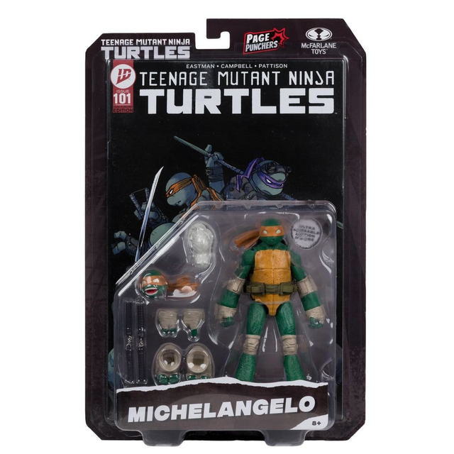 Teenage Mutant Ninja Turtles Page Punchers Michelangelo Action Figure 13cm