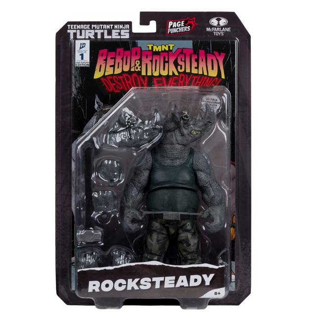 Teenage Mutant Ninja Turtles Page Punchers TMNT Page Punchers Rocksteady Action Figure 17cm