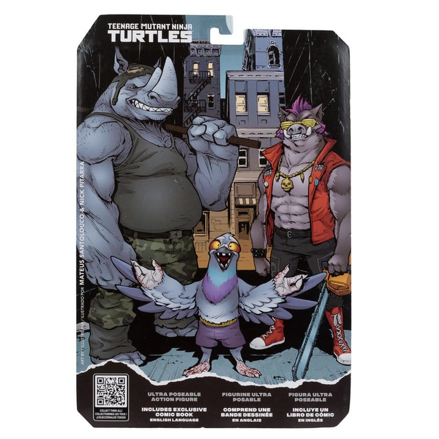 Teenage Mutant Ninja Turtles Page Punchers TMNT Page Punchers Rocksteady Action Figure 17cm