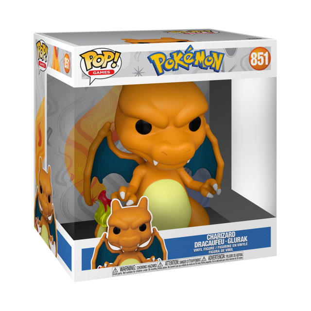 POP! Games Pokémon Super Sized Jumbo Charizard #851 Vinyl Figure 25cm