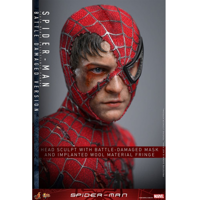 Spider-Man Movie Masterpiece Spider-Man (Battle Damaged Version) Action Figure 30cm