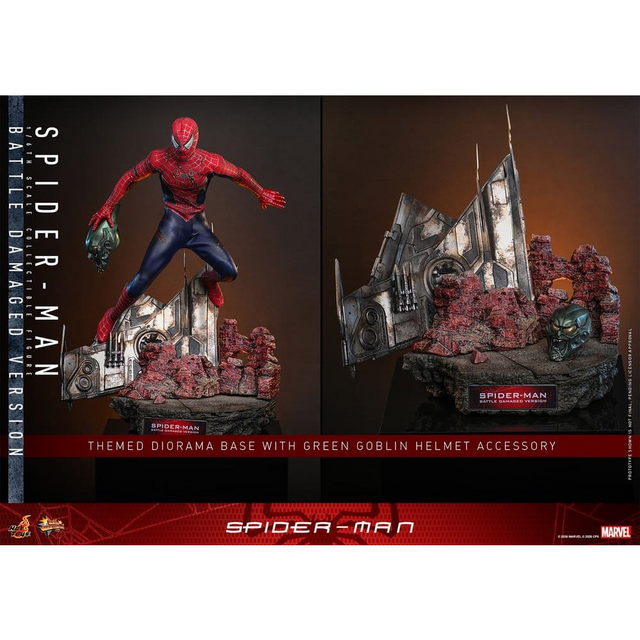 Spider-Man Movie Masterpiece Spider-Man (Battle Damaged Version) Action Figure 30cm