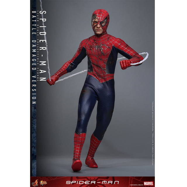Spider-Man Movie Masterpiece Spider-Man (Battle Damaged Version) Action Figure 30cm