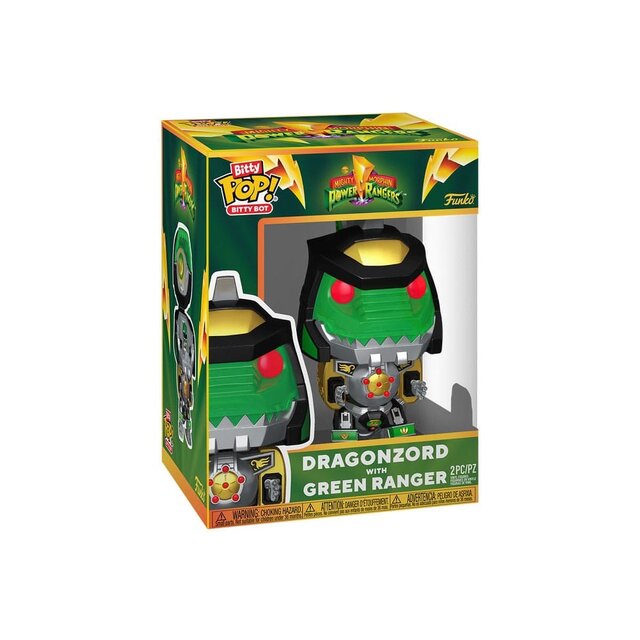 POP! Bitty Bot Power Rangers Dragon Zord with Green Ranger 12cm